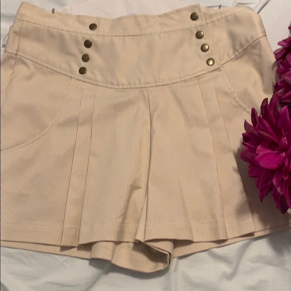 Anthropologie high waisted shorts.